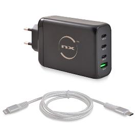Adaptateur secteur EU 130W + Câble USB C vers Lightning photo du produit