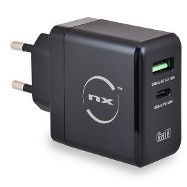 Chargeur GaN 65W USB C + USB photo du produit