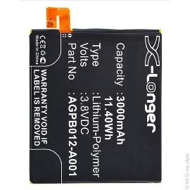 Batterie téléphone portable pour Sony 3.8V 3000mAh photo du produit