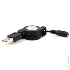 Câble rétractable USB femelle photo du produit