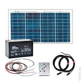 Kit Solaire Autonome XS 12V 30Wc (30Wh/jour en moyenne) photo du produit