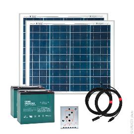 Kit Solaire Autonome S 24V 50Wc (100Wh/jour en moyenne) photo du produit