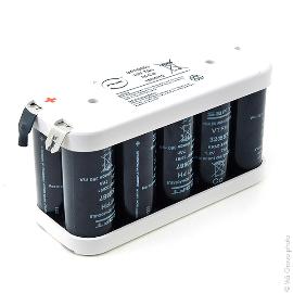 Batterie eclairage secours 10x F VT 10S1P ST2 12V 7Ah Cosse photo du produit