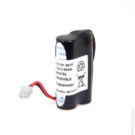 Batterie eclairage secours 2x AA 2S1P ST1 2.4V 1100mAh JST photo du produit