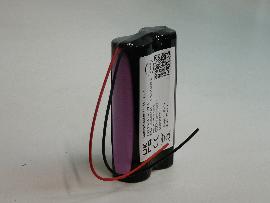 Batterie Li-Ion 2x 18650 1S2P ST1 3.6V 7Ah F100 photo du produit