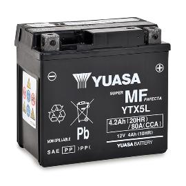 Batterie moto YUASA YTX5L-BS / YTX5L 12V 4Ah photo du produit