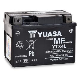 Batterie moto YUASA YTX4L-BS 12V 3Ah photo du produit