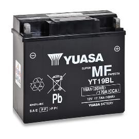 Batterie moto YUASA YT19BL-BS / 51913 / NH1220 12V 19Ah photo du produit
