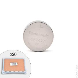 Pile bouton lithium CR2477/BN PANASONIC 3V 1000mAh photo du produit
