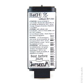 Batterie systeme alarme BATSECUR BAT31 3V 1200mAh photo du produit