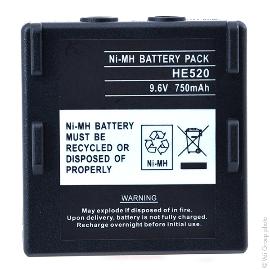 Batterie télécommande de grue 9.6V 750mAh photo du produit