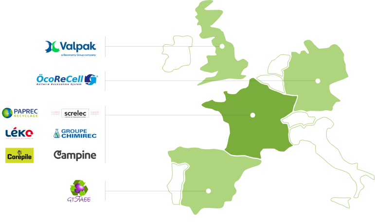 Nos éco-organismes partenaires en Europe